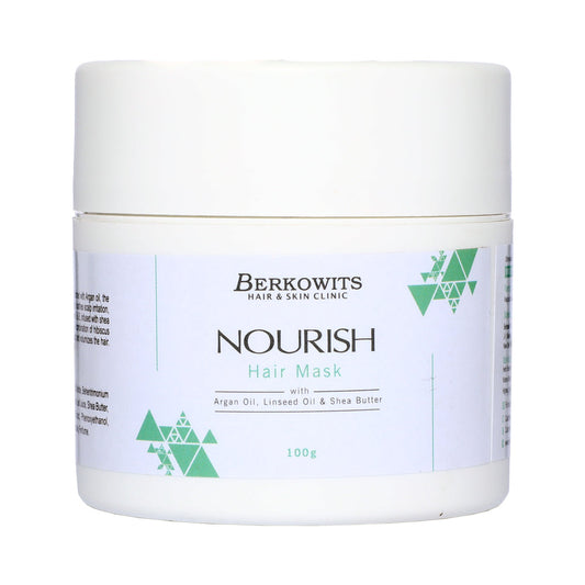 Berkowits Nourish Hair Mask with Argan Oil, linseed oil, & Shea Butter For Men and Women | 100g || Use BERK10 to avail Offer||