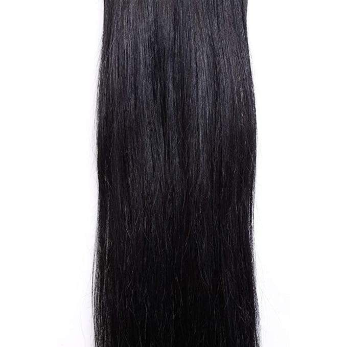 7 Piece Clip-On Jet Black Hair Extensions