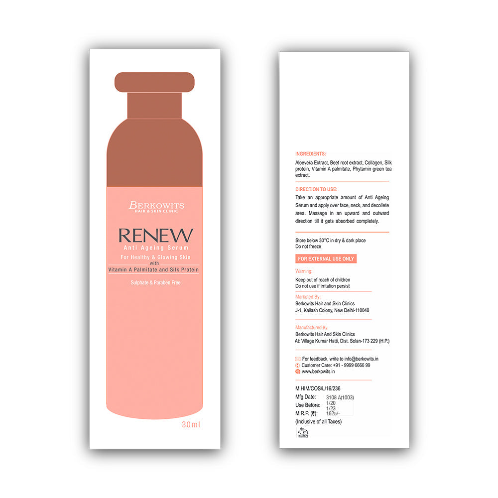 Renew Anti Aging Night Serum with Collagen and Retinol (30ml)