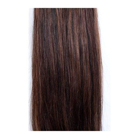 7 Piece Clip-On Highlights Medium Auburn Hair Extensions